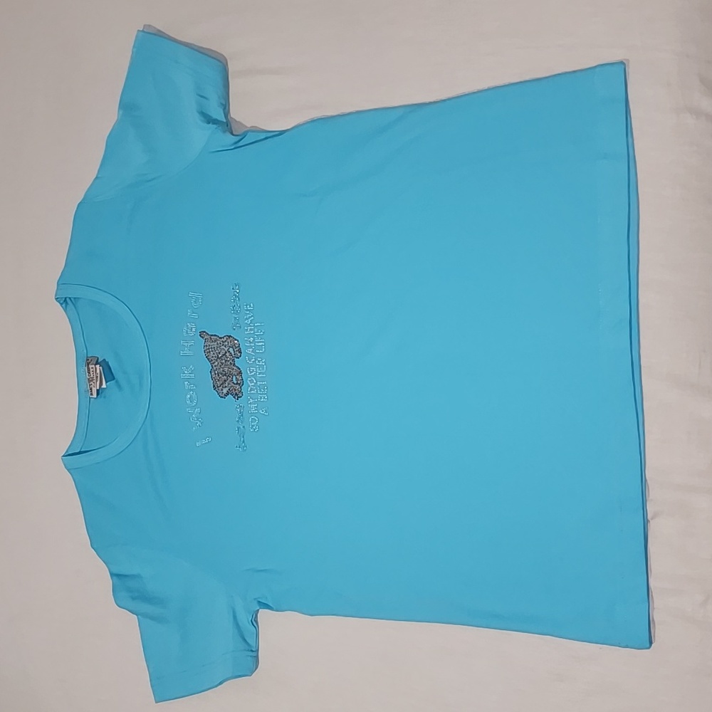 NWOT Womens Embellished Short Sleeve Shirt